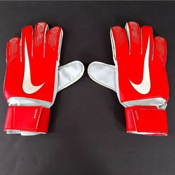Nike Men’s GK Match Elite Soccer Goalkeeper Gloves GS3370-671 in Red - Size 9 - Picture 1 of 4